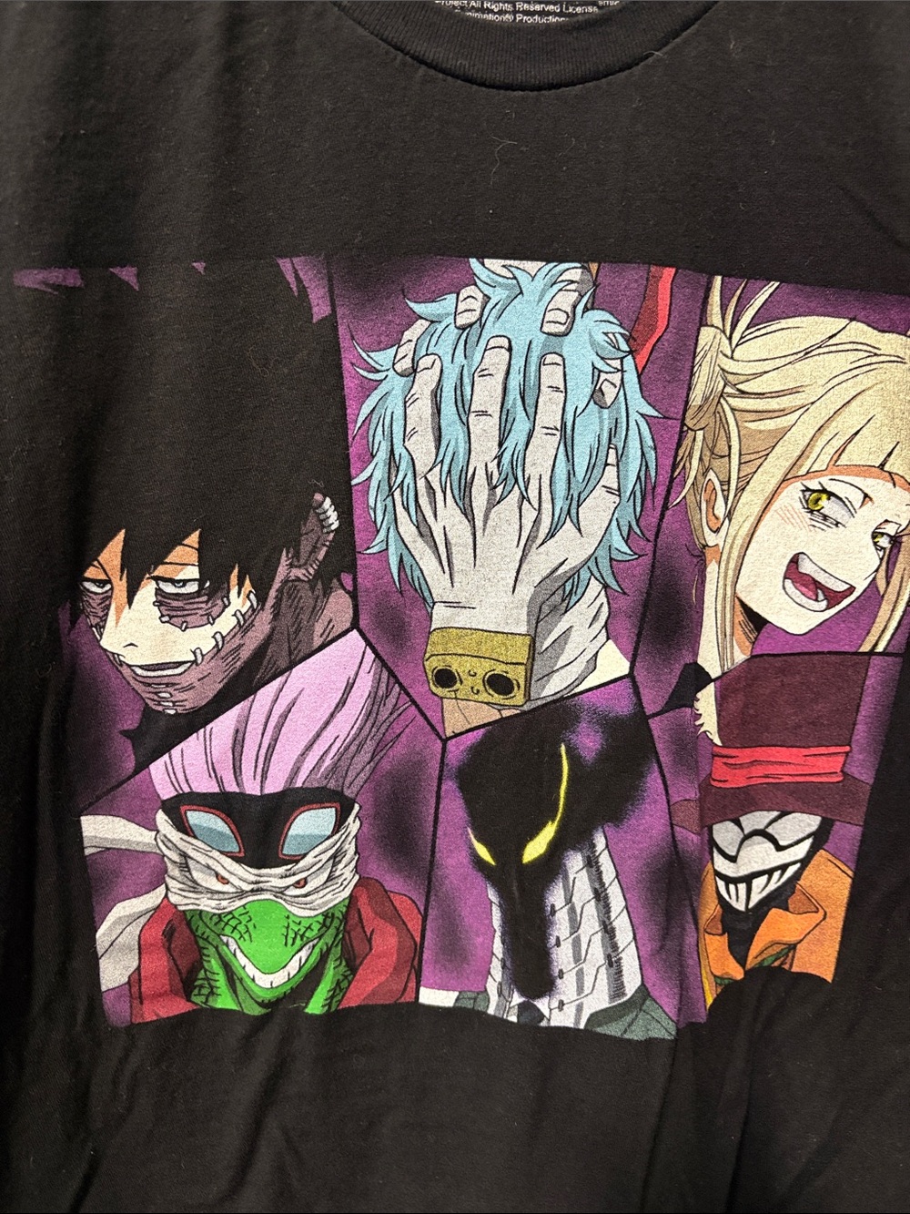 Graphic Anime Panel Short Sleeve Tee My Hero Academia size Small